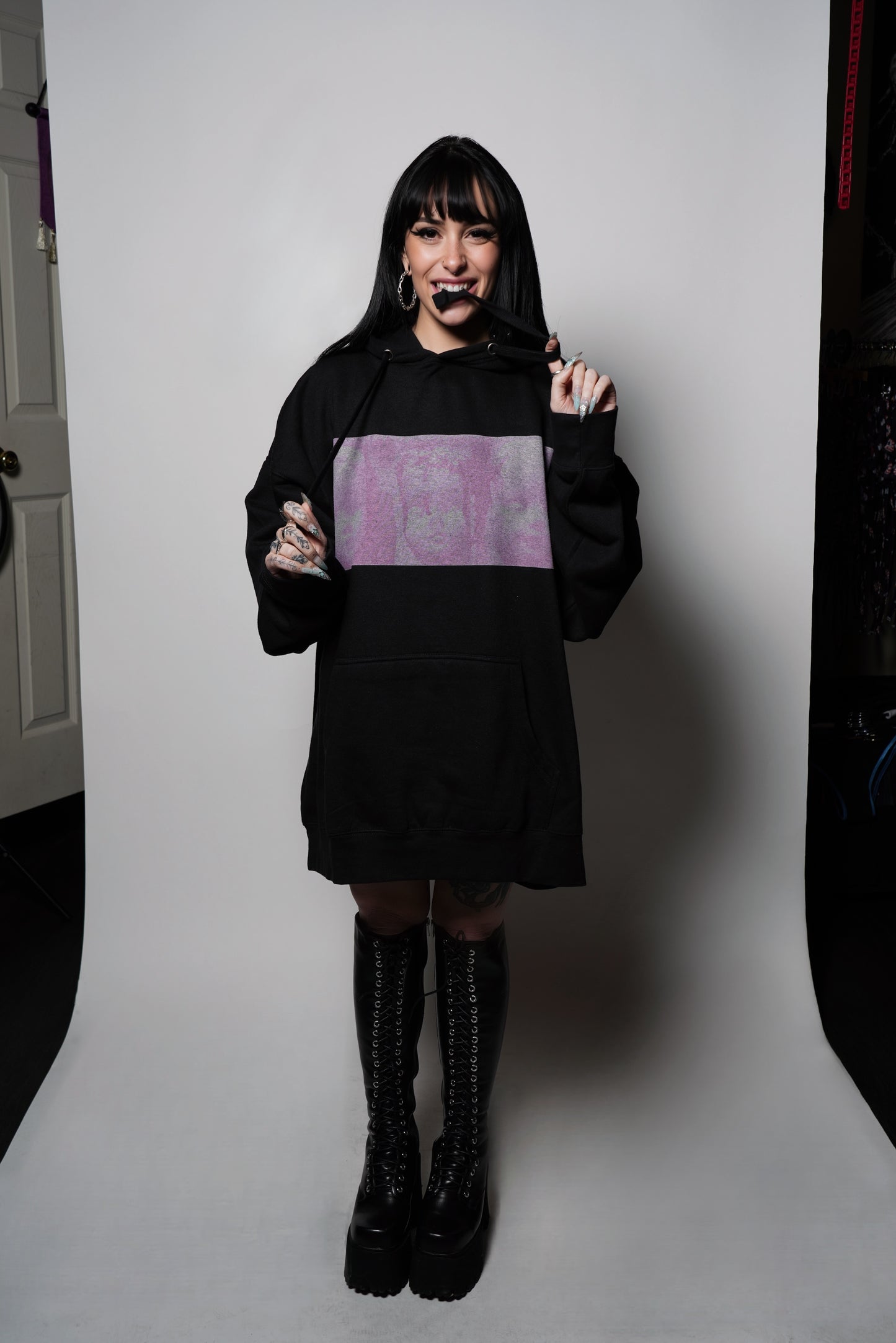 DOLL PARTS HOODIE BLACK
